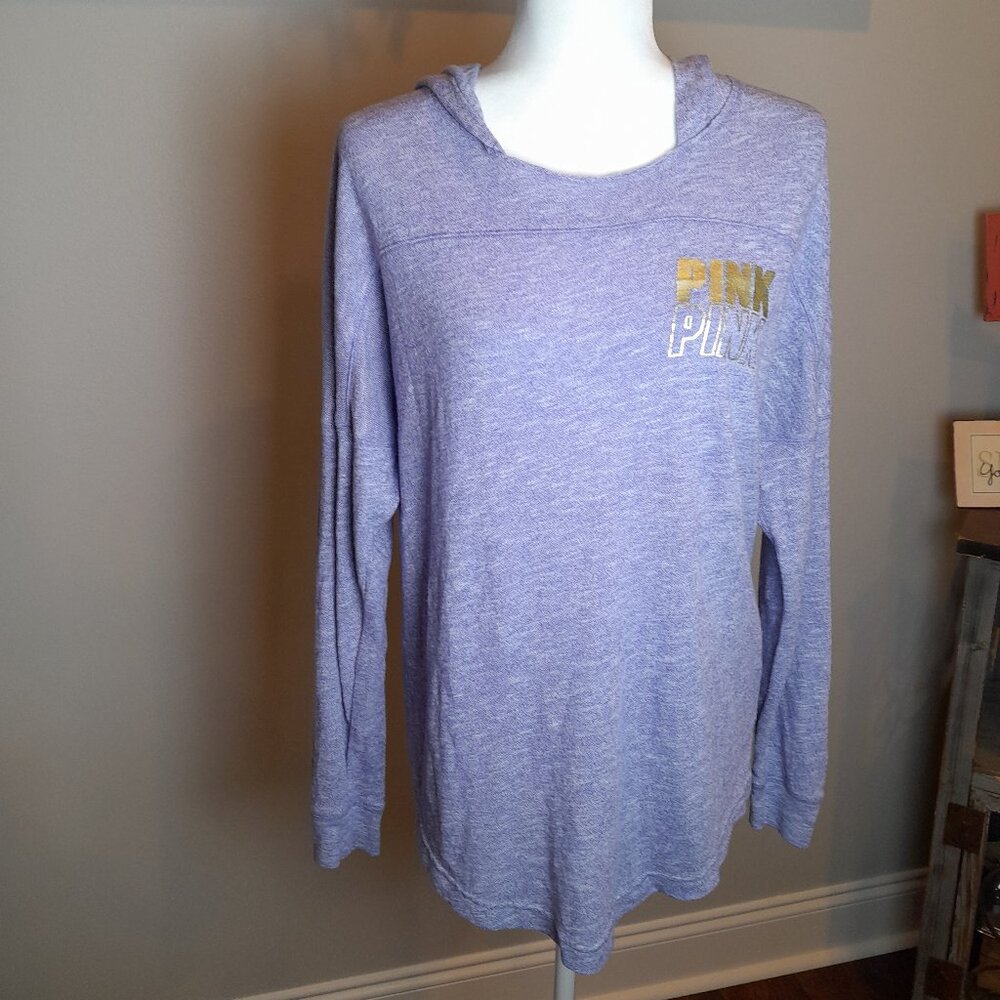 EUC VS PINK Purple Lightweight Hooded Open Back